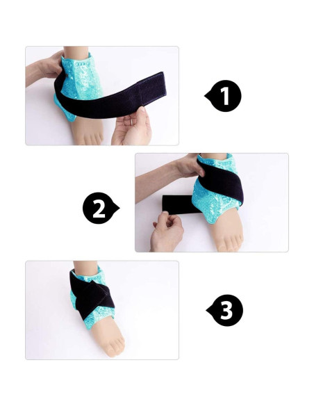 Envoltura de terapia de hielo All One Tech para tobillos 1 cuenta