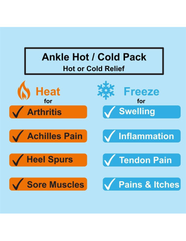 Envoltura de terapia de hielo All One Tech para tobillos 1 cuenta