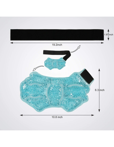 Envoltura de terapia de hielo All One Tech para tobillos 1 cuenta