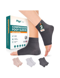 Calcetines de Compresión PhysFlex 20-30mmHg para Alivio de Dolor