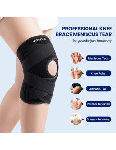 Férula Rodilla JOMVD Ajustable para Dolor y Menisco - Negro 2