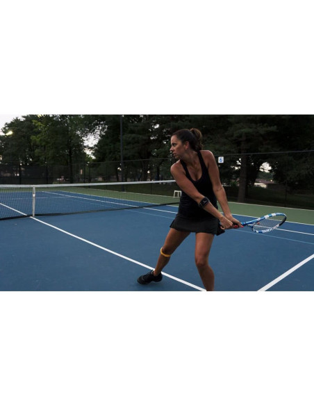 Soporte para codo de tenis Mueller con almohadilla de gel, negro