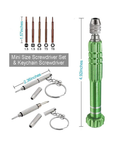 Destornillador multifuncional ESINAM 8 en 1 para gafas