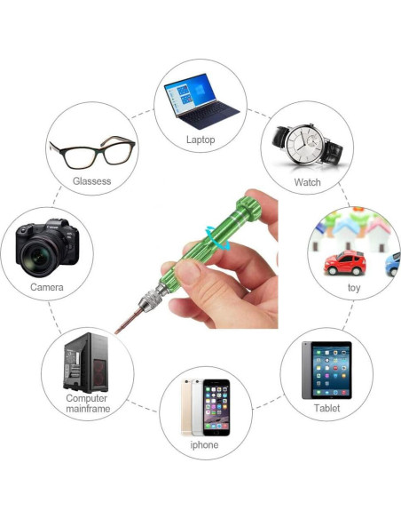 Destornillador multifuncional ESINAM 8 en 1 para gafas