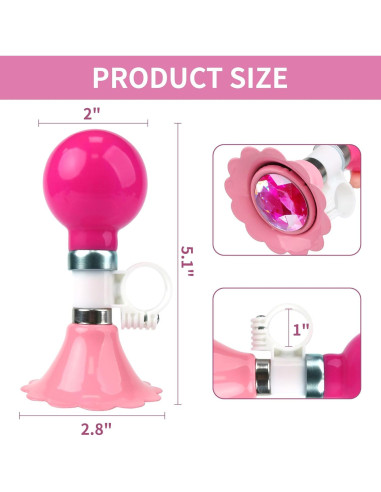 Timbre de Bicicleta Rosa MIDOGAT para Niños - Montaje en Manillar