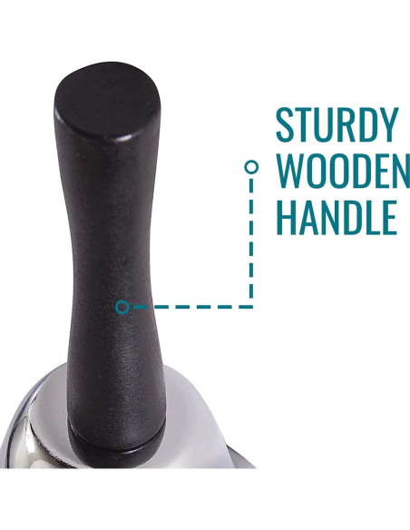 Timbre de Llamada Duro-Med con Mango de Madera - Multiuso