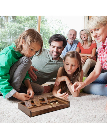 Juego de Mesa Cierra La Caja Juegoal de Madera 12 Números