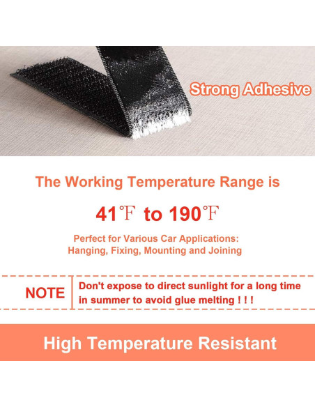 Cinta de Gancho y Bucle KAEGREEL 11cm x 2m Resistente Calor