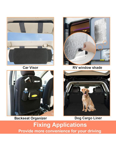 Cinta de Gancho y Bucle KAEGREEL 11cm x 2m Resistente Calor