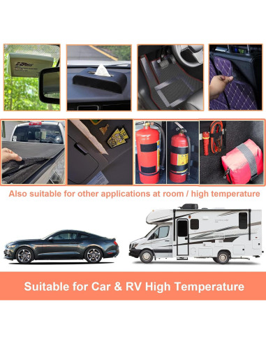 Cinta de Gancho y Bucle KAEGREEL 11cm x 2m Resistente Calor