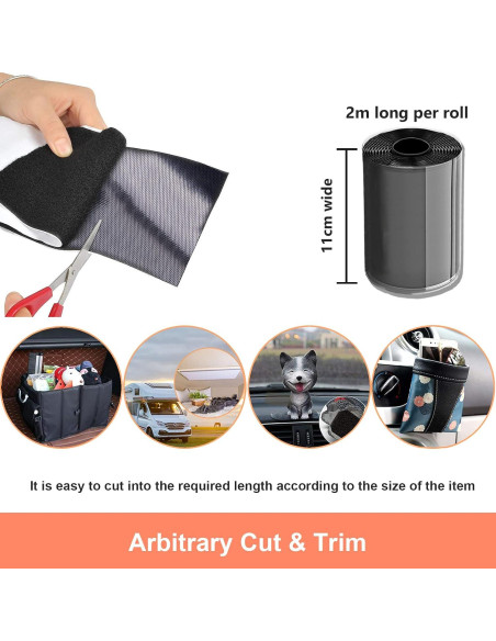 Cinta de Gancho y Bucle KAEGREEL 11cm x 2m Resistente Calor