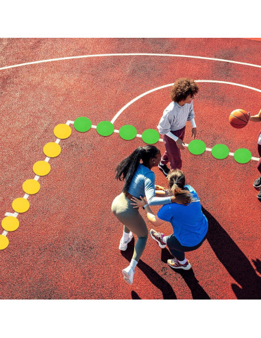 Marcadores de Puntos Antideslizantes PATIKIL 19.5 cm Naranja - 12 Pcs