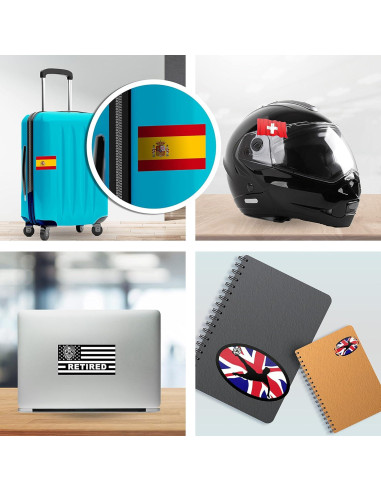 Pegatina Bandera EE. UU. Lacrosse 12.7x7.62 cm American Vinyl