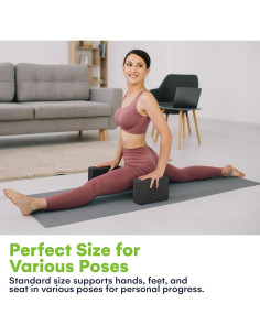 Bloques de Yoga SteadyDoggie - Espuma Alta Densidad - 2 Piezas 2