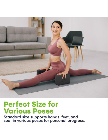 Bloques de Yoga SteadyDoggie - Espuma Alta Densidad - 2 Piezas
