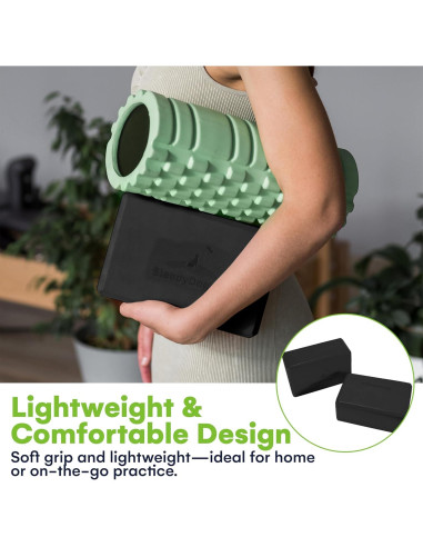 Bloques de Yoga SteadyDoggie - Espuma Alta Densidad - 2 Piezas