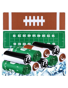 12 Toallas Enfriadoras de Fútbol Teenyyou 100x30 cm Multicolor