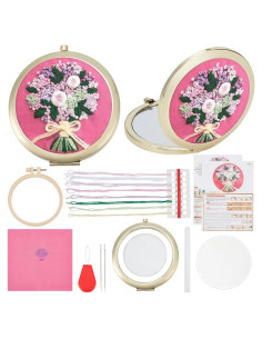 Kit de Bordado DIY WEBEEDY con Espejo y Aro 24x24cm