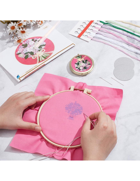 Kit de Bordado DIY WEBEEDY con Espejo y Aro 24x24cm