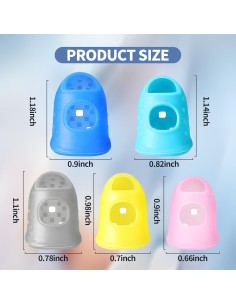 Set de 30 Dedales de Goma y Silicona Creztail - 5 Tamaños 2