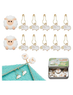 Kits de Marcadores de Puntos NBEADS - 12 Pcs Oveja y Tapones