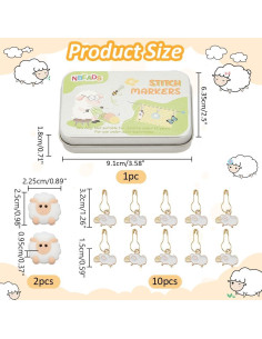 Kits de Marcadores de Puntos NBEADS - 12 Pcs Oveja y Tapones 2