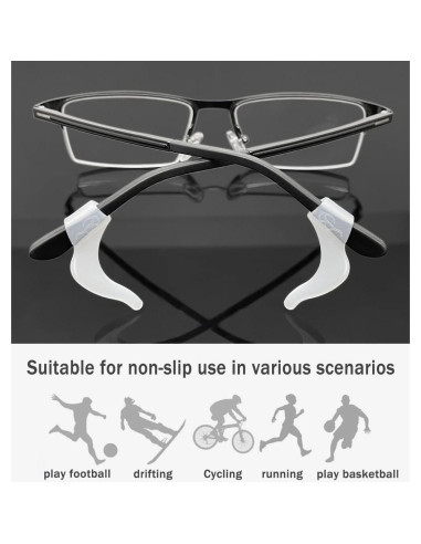 Ganchos de Silicona Suave PTSLKHN para Gafas - 10 Pares
