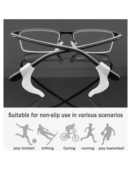 Ganchos de Silicona Suave PTSLKHN para Gafas - 10 Pares