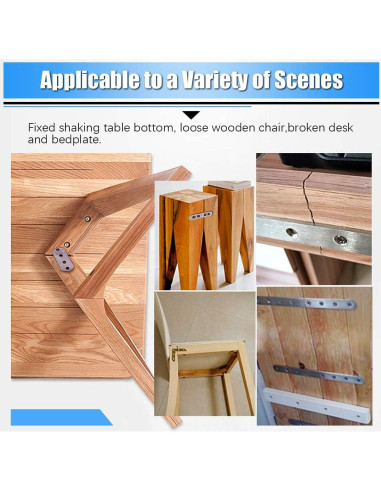 Glarks Soportes Planos Rectos Acero Inoxidable 80mm 20 Pcs