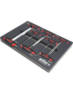 Juego de 8 Piezas de Mango T Wiha 54079 Métrico con Bandeja 2