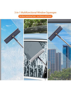 Kit de Limpieza de Ventanas Funest con Poste Extensible 152.4 cm 2