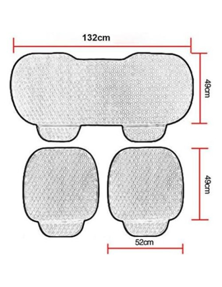 Funda de Silla Trasera Sedeta de Terciopelo Ecológico - Negro
