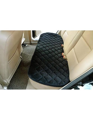Funda de Silla Trasera Sedeta de Terciopelo Ecológico - Negro
