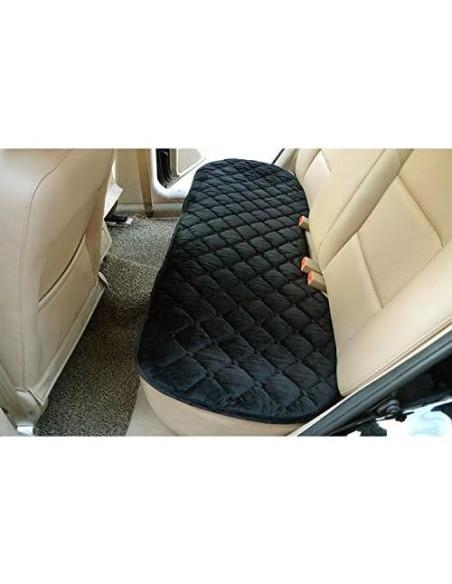 Funda de Silla Trasera Sedeta de Terciopelo Ecológico - Negro