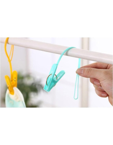 Paquete de 12 Clips de Ropa Antideslizantes MIXNEX - 3 Colores