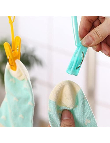 Paquete de 12 Clips de Ropa Antideslizantes MIXNEX - 3 Colores