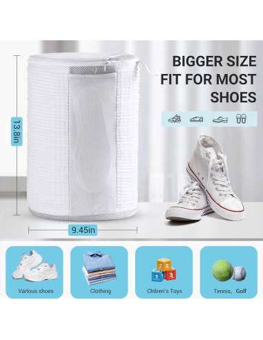 Bolsa de Lavandería para Zapatos Teletrogy 24x35 cm con 2 Zonas