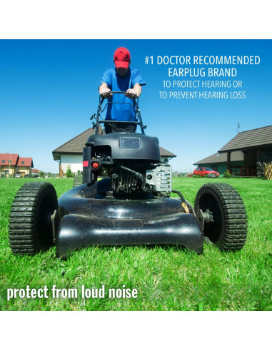 Tapones para oídos Mack's Original - 10 pares, NRR 33dB, cómodos