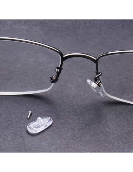 Kit de reparación de gafas INHDBOX con 50 almohadillas de silicona