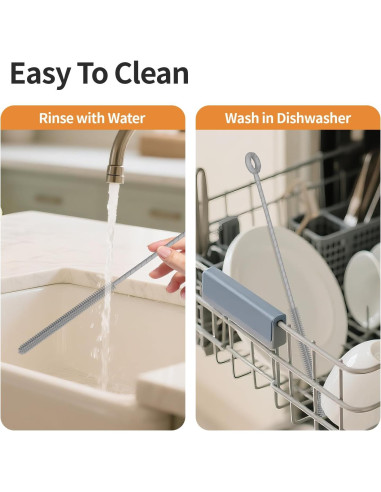 Juego de 2 Cepillos Limpiadores de Pajitas se7en Gris