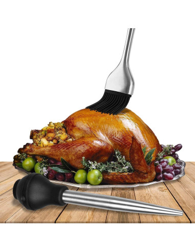 Jeringa para Pavo Home Servz 28.4 cm Acero Inoxidable 18/8