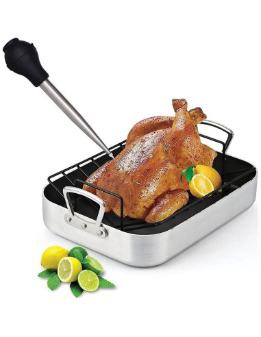 Jeringa para Pavo Home Servz 28.4 cm Acero Inoxidable 18/8