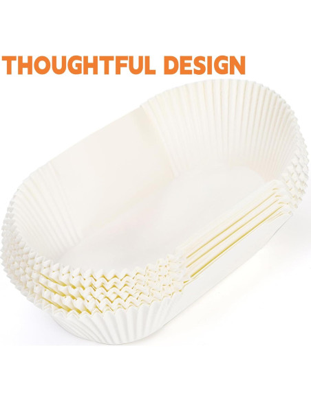 Forros Desechables para Hornear Pan LEGUMMY 50 Piezas 22.86x11.43 cm