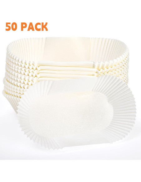 Forros Desechables para Hornear Pan LEGUMMY 50 Piezas 22.86x11.43 cm