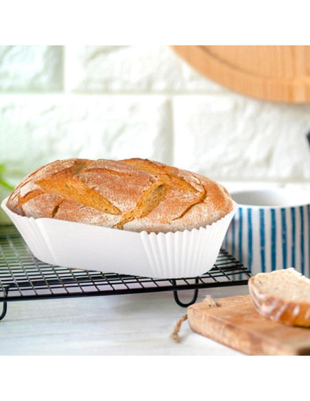 Forros Desechables para Hornear Pan LEGUMMY 50 Piezas 22.86x11.43 cm