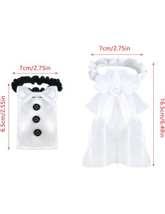 Decoración de Copas de Champán para Bodas ArrErr - 2 Piezas 2