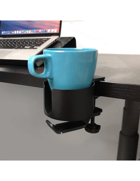 Soporte para Taza y Auriculares AirTaxiing - Negro 2 en 1