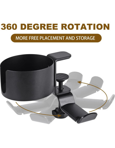 Soporte para Taza y Auriculares AirTaxiing - Negro 2 en 1