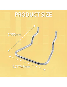 16 Ganchos de Acero Inoxidable para Tablero Perforado Suiwotin 2