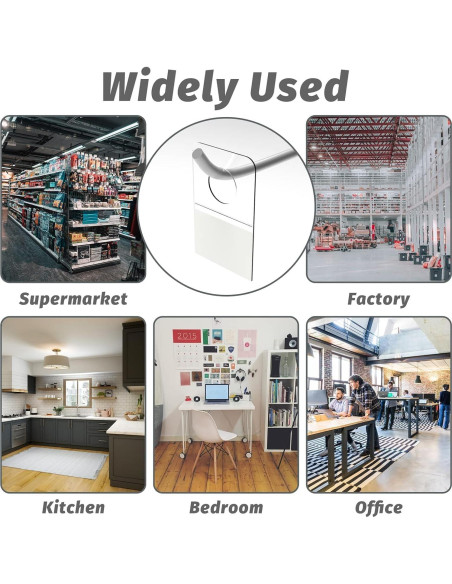 500 Etiquetas Ganchos Adhesivos HingoFuni Transparentes